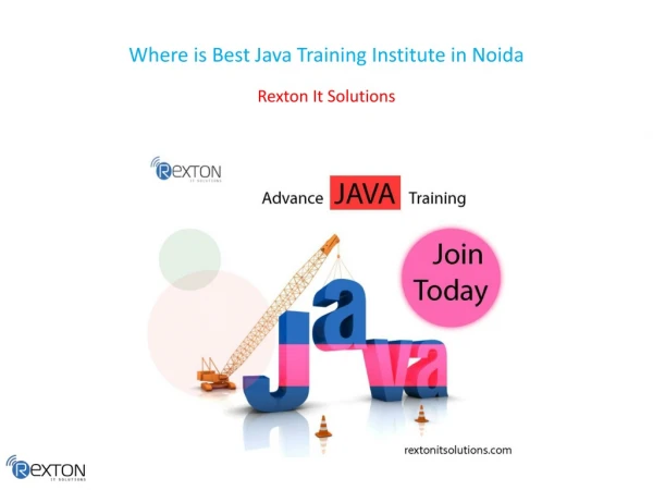 Where is Best Java Training Institute in Noida