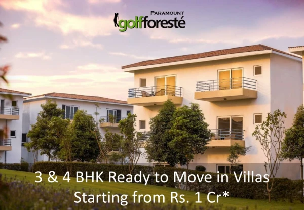 Ready To Move Villas In Greater Noida