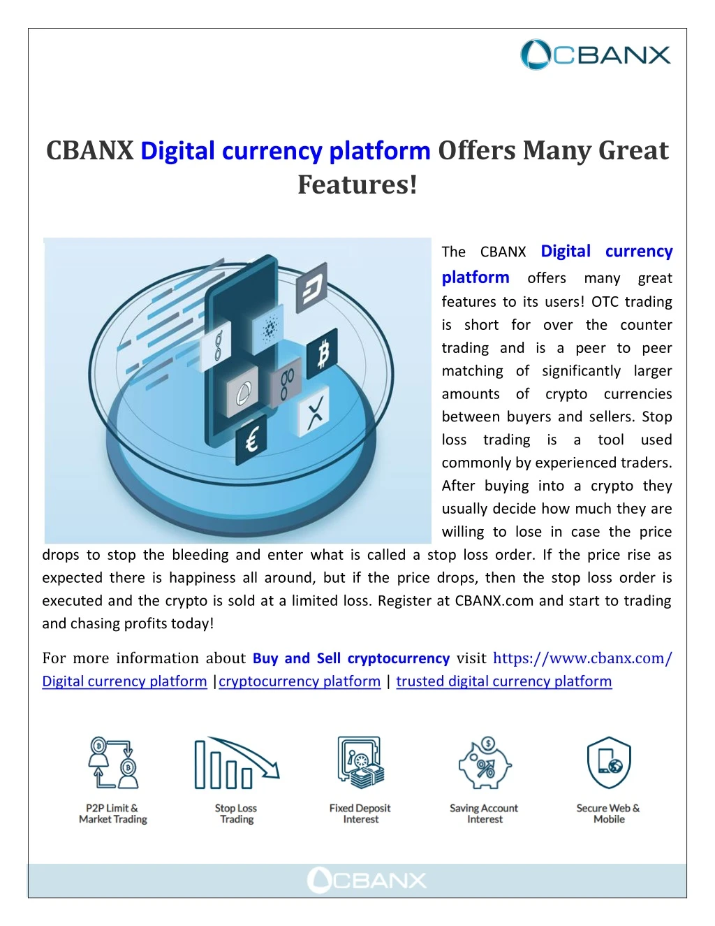 cbanx digital currency platform offers many great