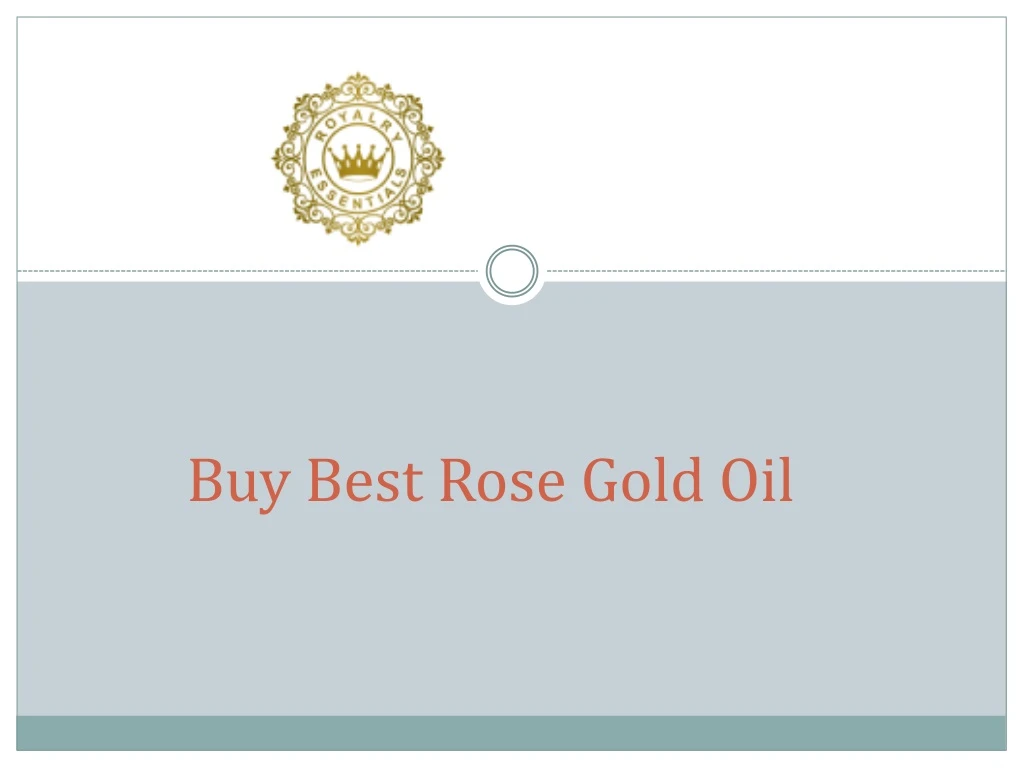 buy best rose gold oil