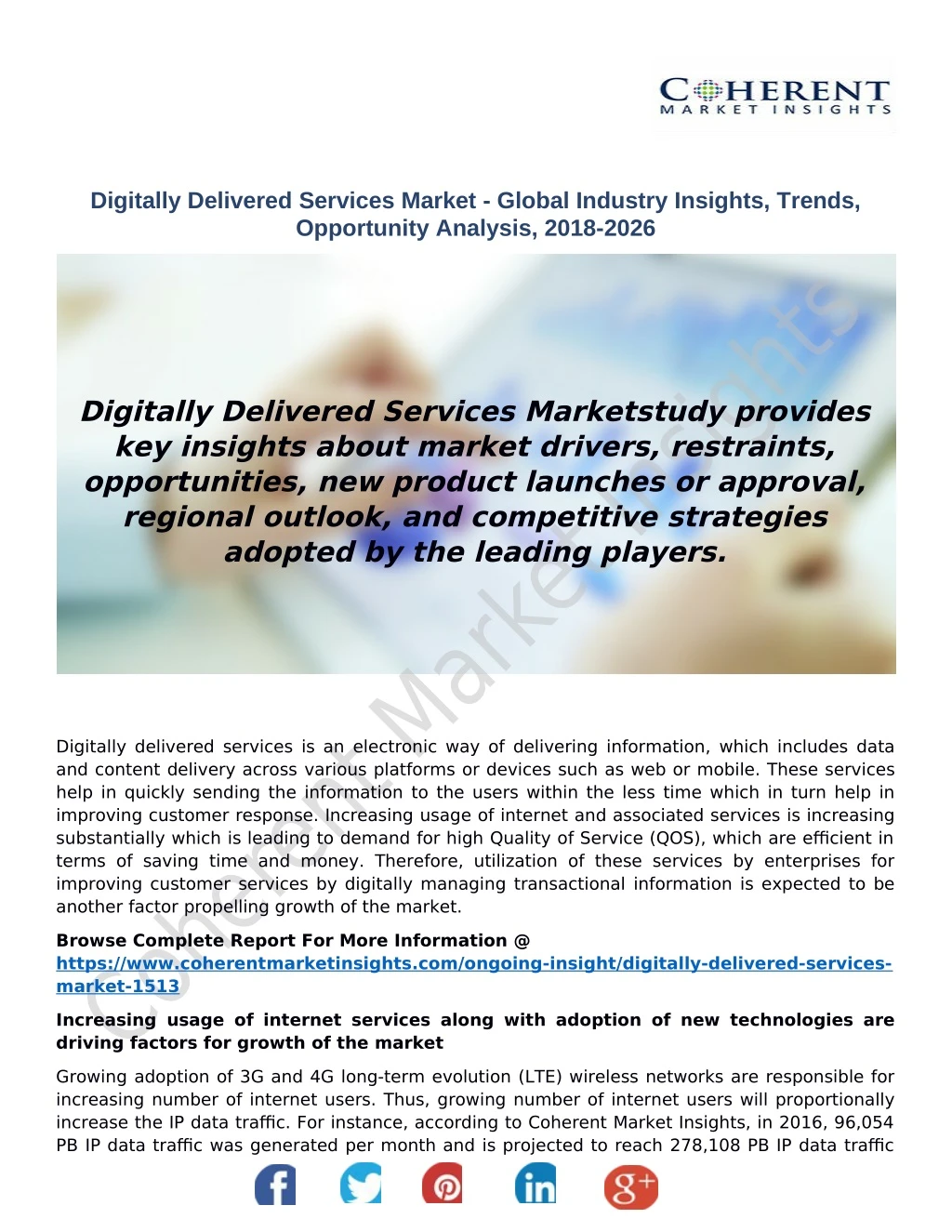 digitally delivered services market global