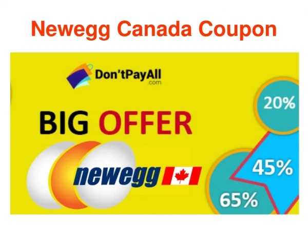 Newegg Canada Coupon
