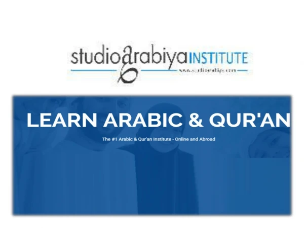 Learn Arabic Online - Studio Arabiya