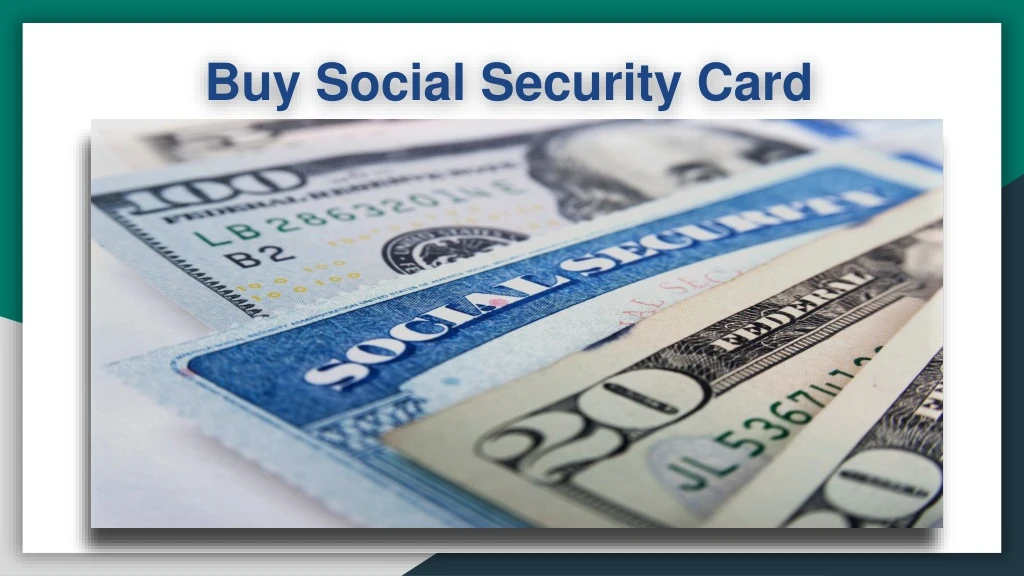 buy social security card