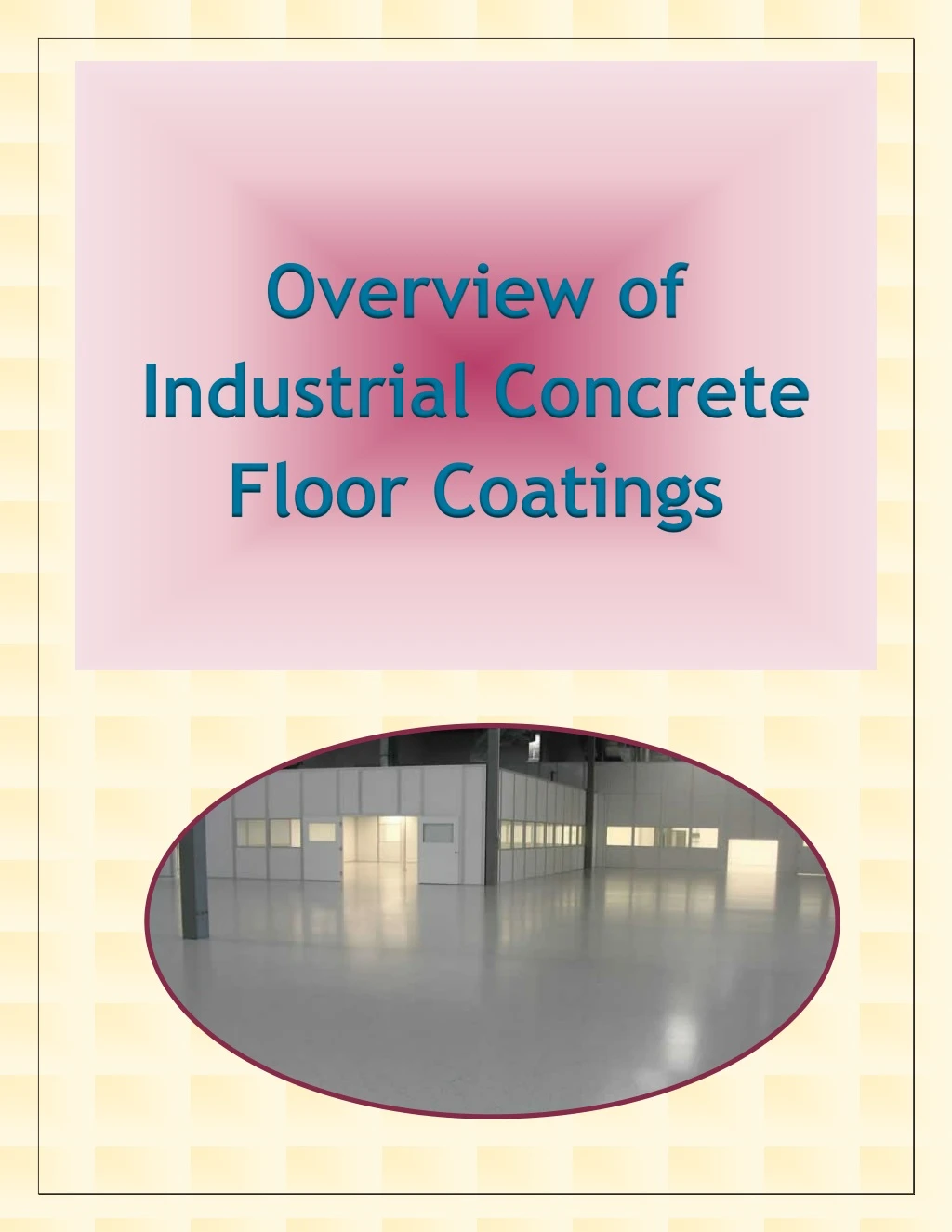 overview of industrial concrete floor coatings