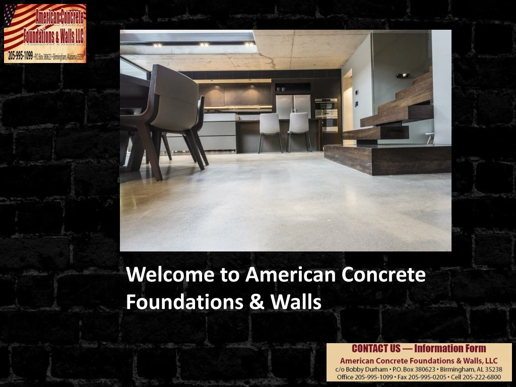 welcome to american concrete foundations walls