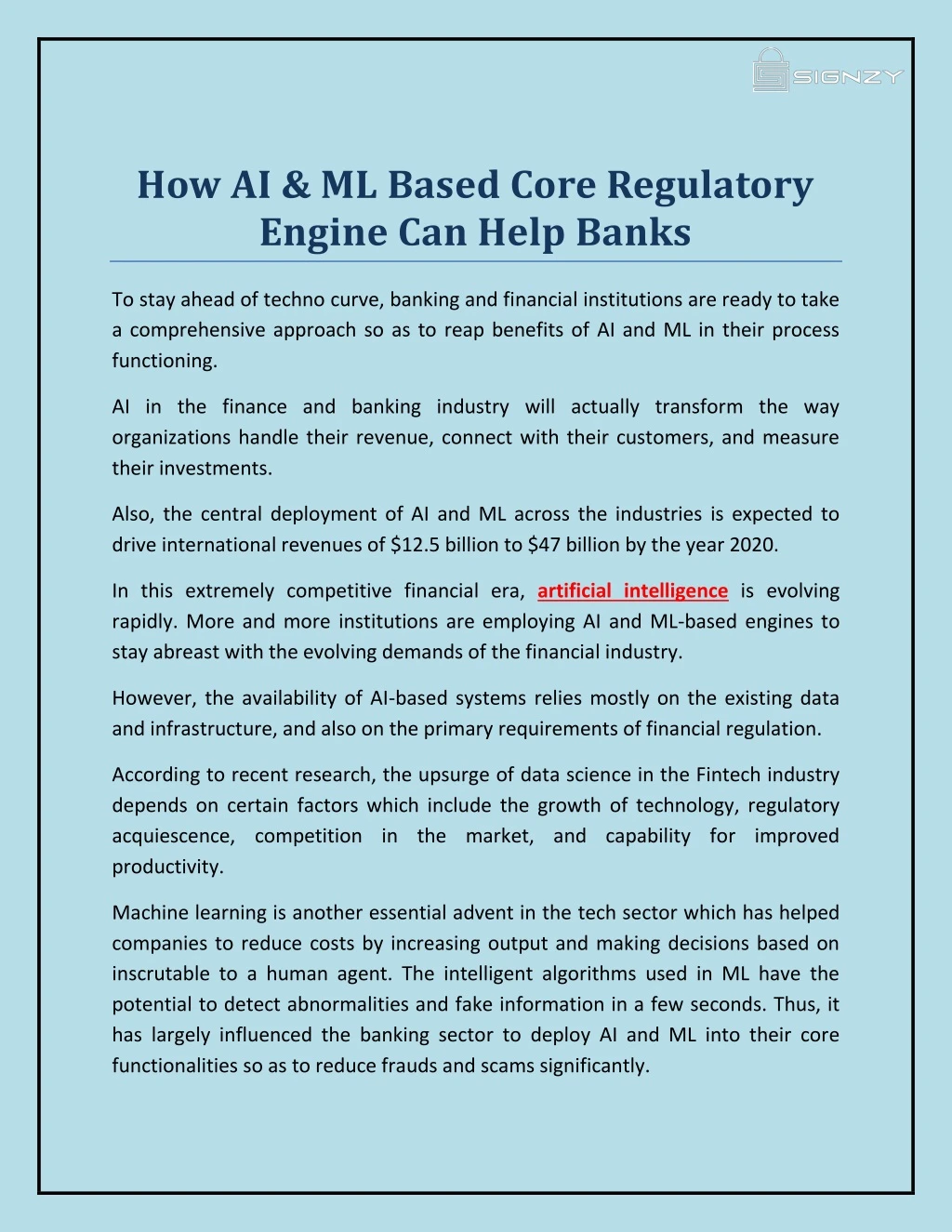 how ai ml based core regulatory engine can help