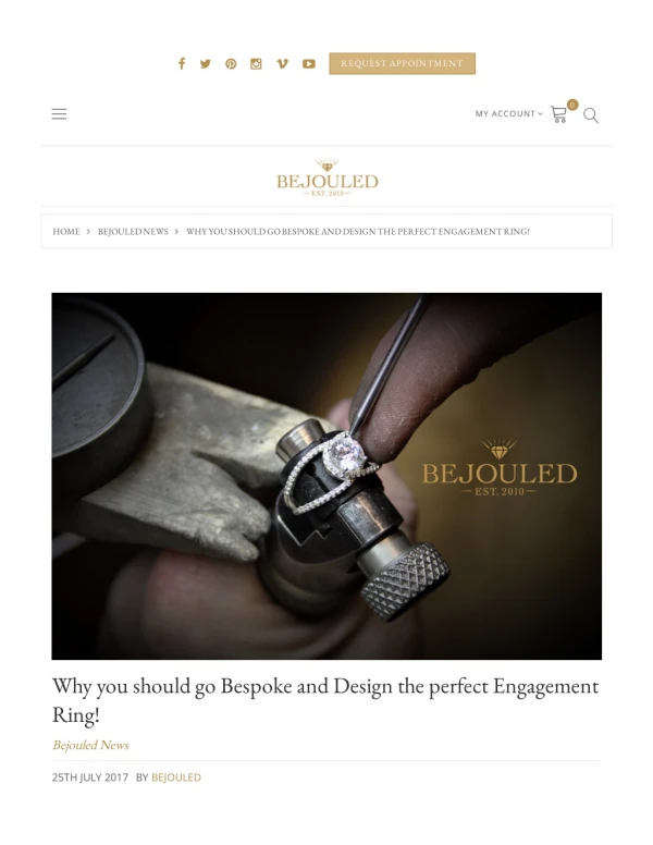 Why you should go Bespoke and Design the perfect Engagement Ring