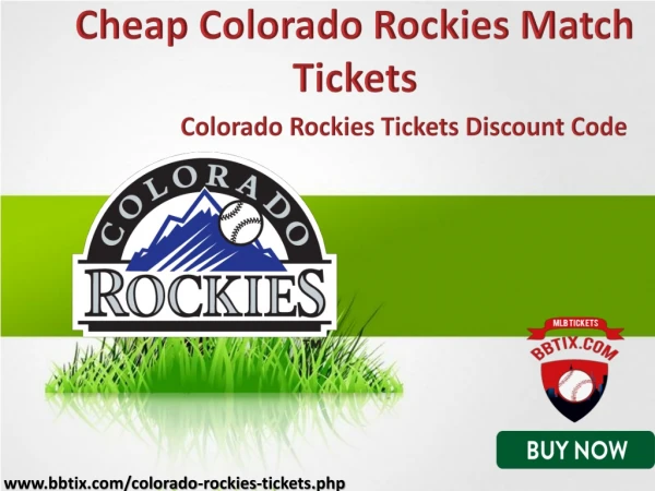 Colorado Rockies Tickets Discount Coupon