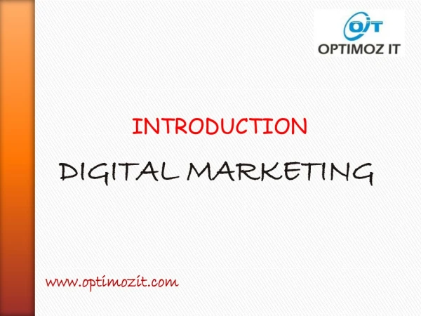Overview of Digital Marketing
