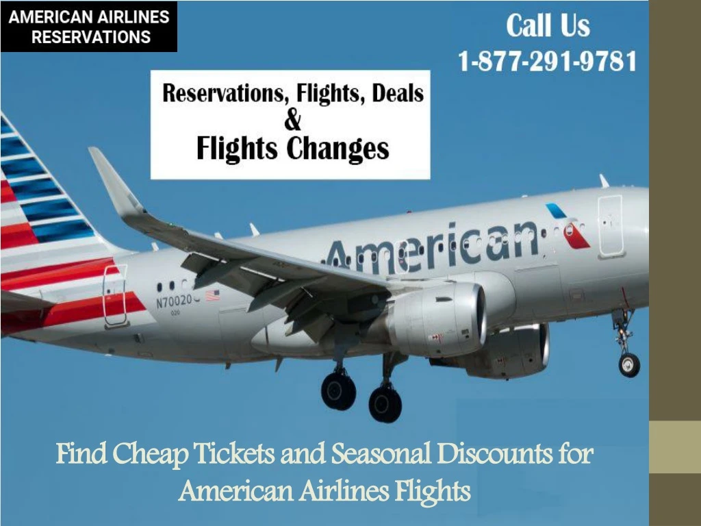 find cheap tickets and seasonal discounts for american airlines flights
