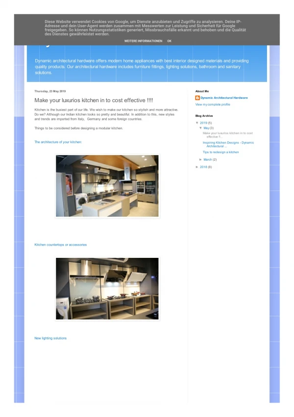 make your luxurios kitchen - dynamic architectural hardware kochi