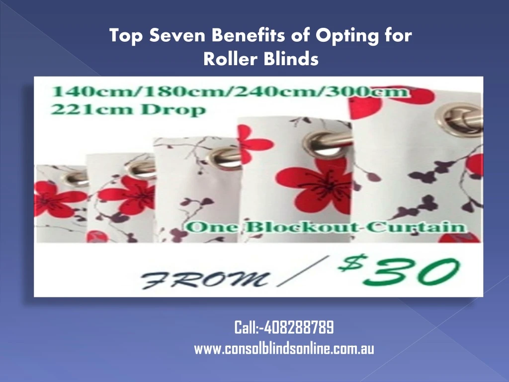 top seven benefits of opting for roller blinds