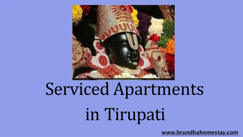 serviced apartments in tirupati