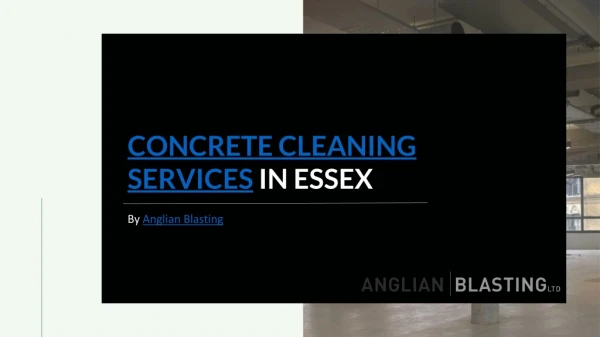 Professional Concrete Cleaning in Essex