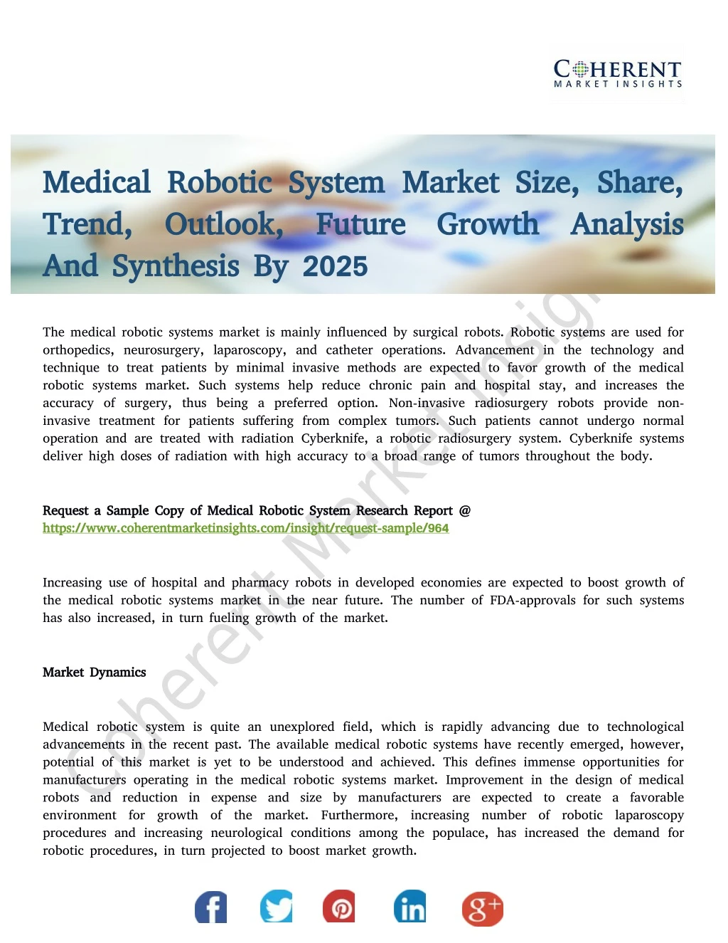 medical robotic system medical robotic system
