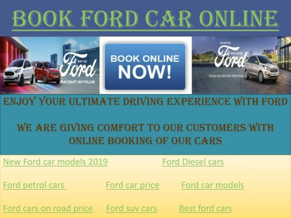 Book ford car online