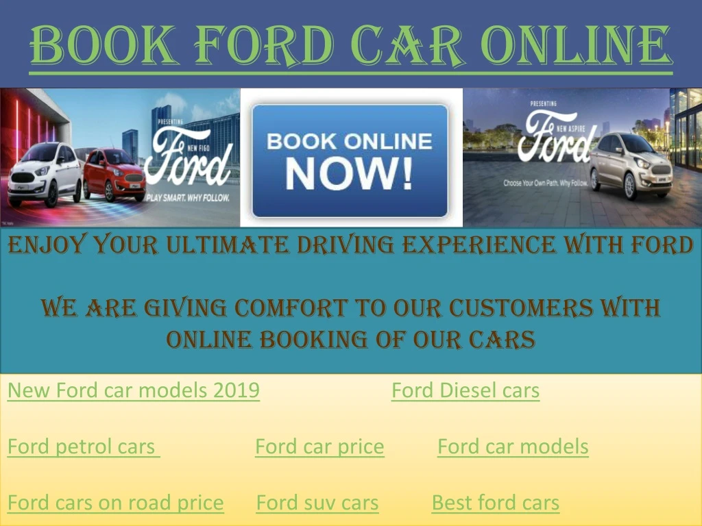 book ford car online