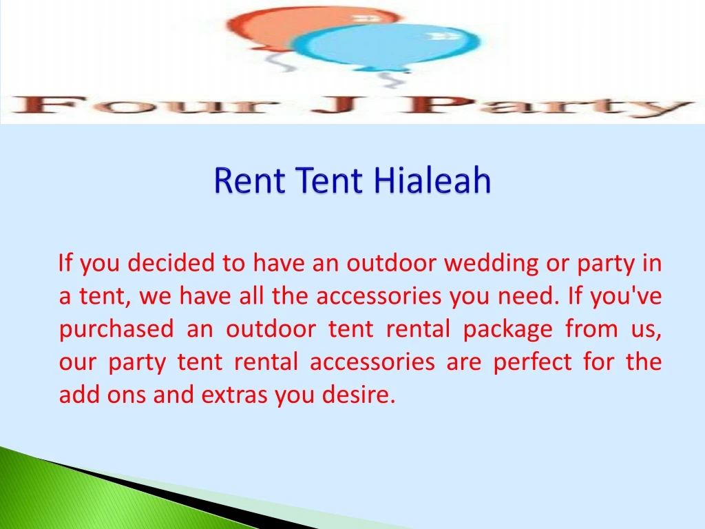 rent tent hialeah