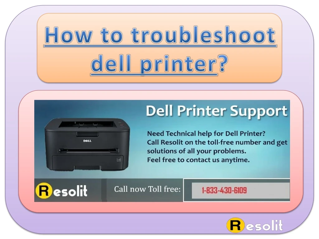 how to troubleshoot dell printer