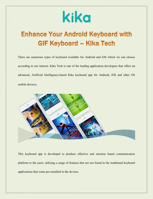 Enhance Your Android Keyboard With GIF Keyboard - KikaTech