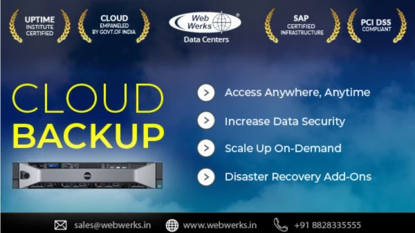 Cloud Backups with Web Werks Data Centers