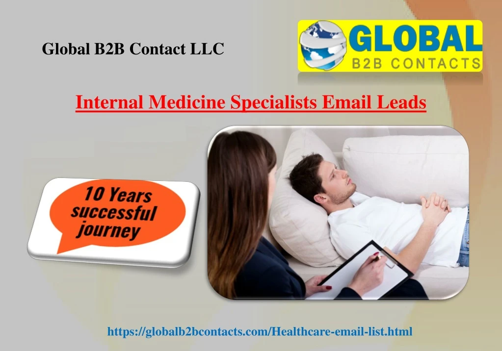internal medicine specialists email leads