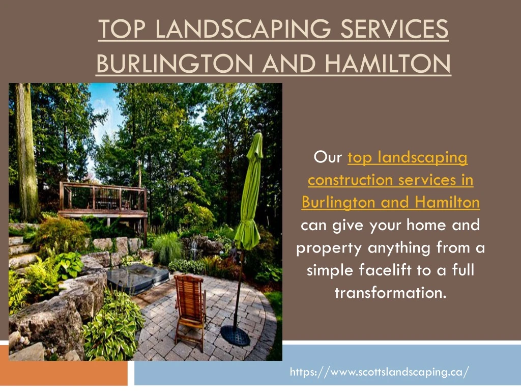 top landscaping services burlington and hamilton