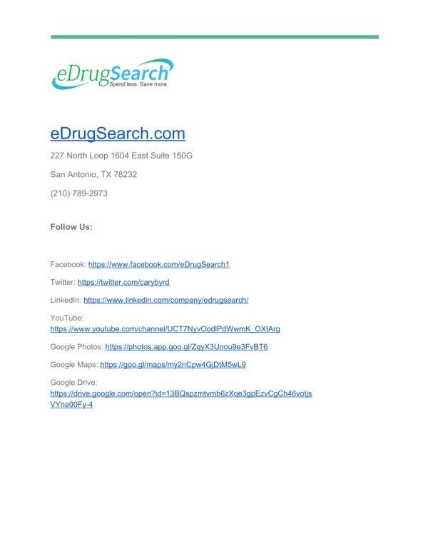 eDrugSearch Business Info