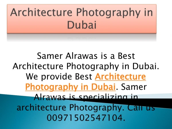 Portrait photography Dubai