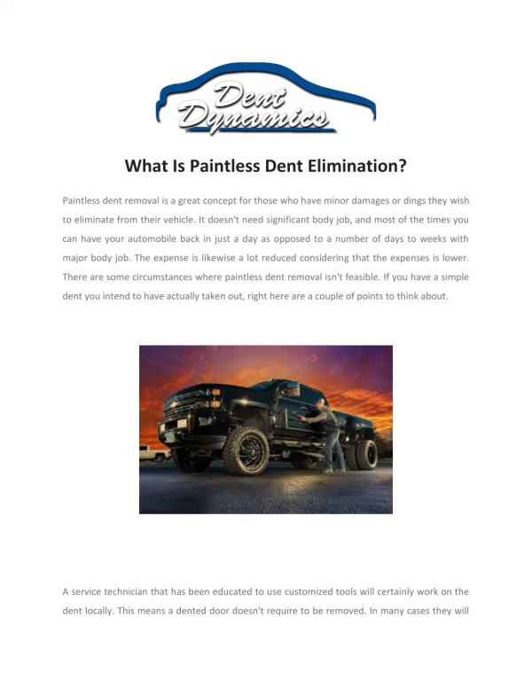 Paintless Dent Repair | McKinney | Frisco TX | Hail Repair Dallas