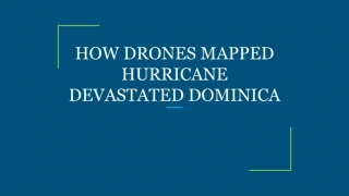 HOW DRONES MAPPED HURRICANE DEVASTATED DOMINICA