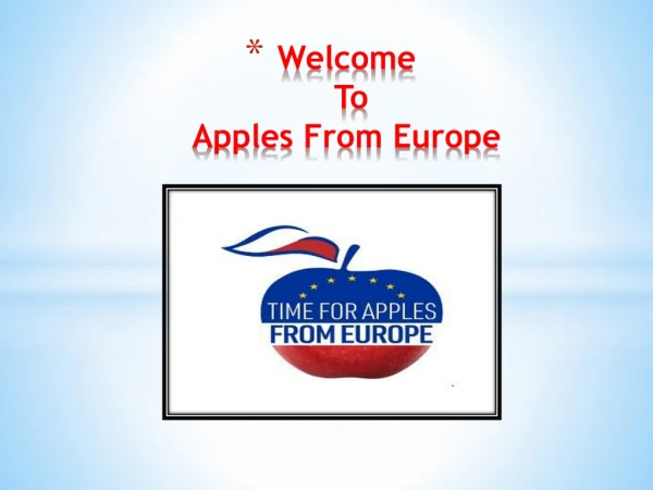 تفاح من أوروبا | التفاح الأوروبي | تفاح عالي الجودة | Applesfromeurope.Eu