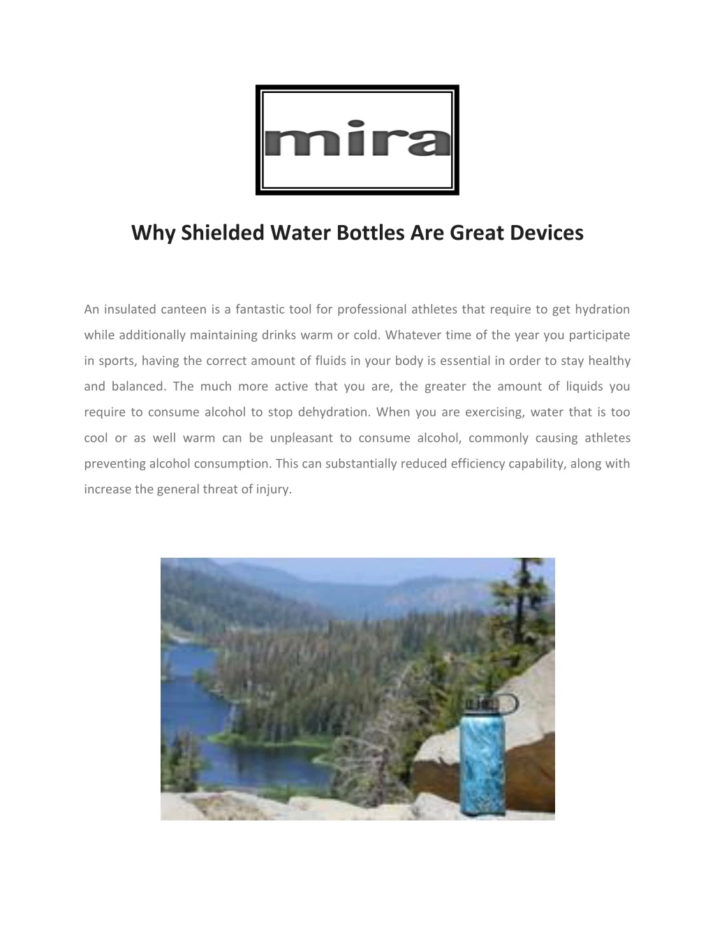why shielded water bottles are great devices