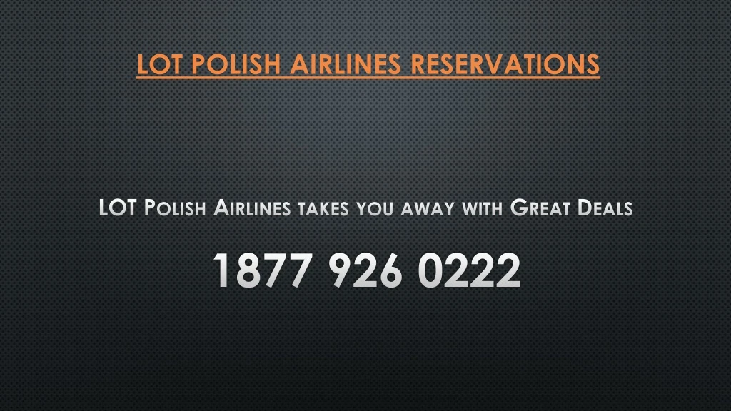 lot polish airlines reservations