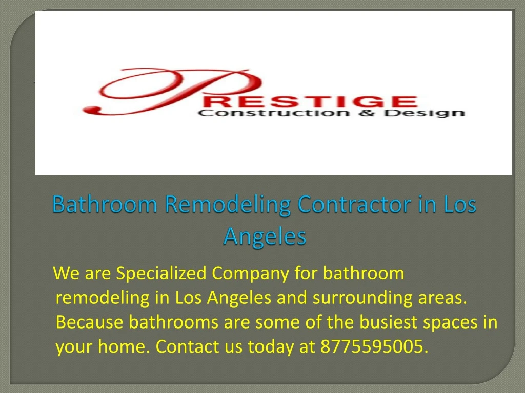 bathroom remodeling contractor in los angeles