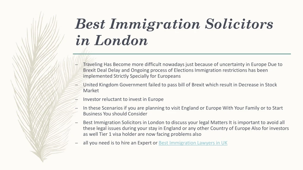 best immigration solicitors in london