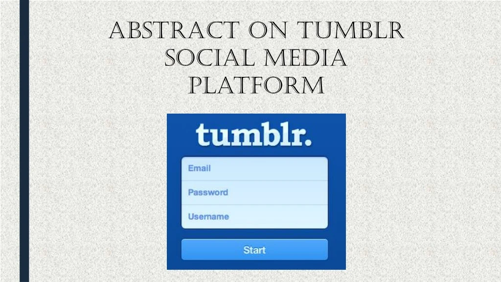 abstract on tumblr social media platform