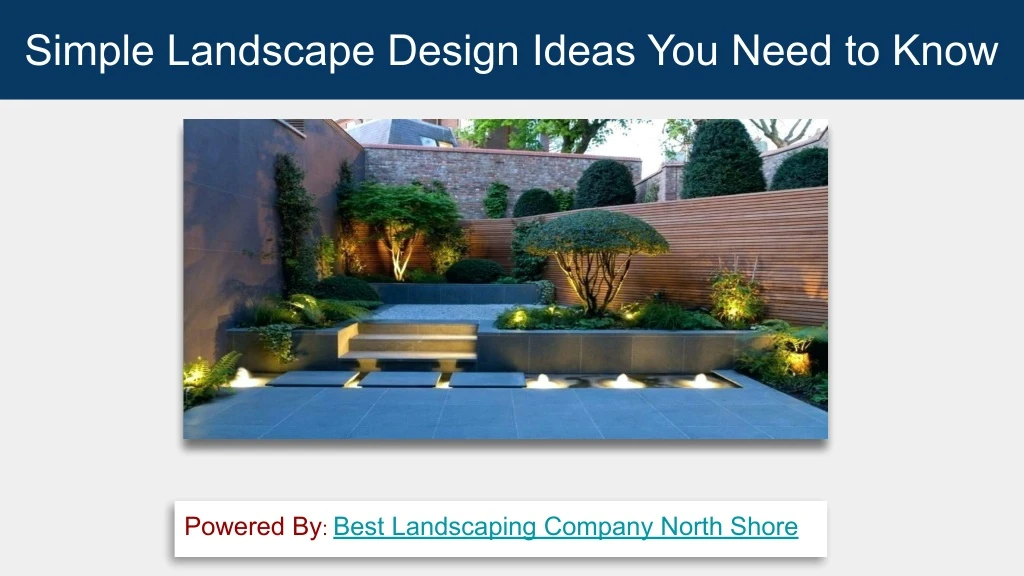 simple landscape design ideas you need to know