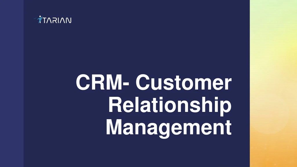 crm customer relationship management