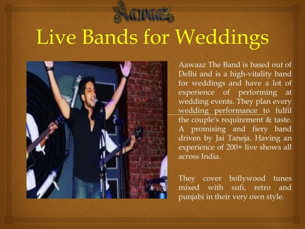 Live Bands for Weddings | Best | Top 10 Live Bands for Weddings