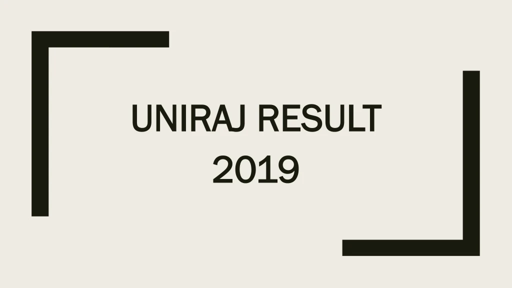 uniraj result