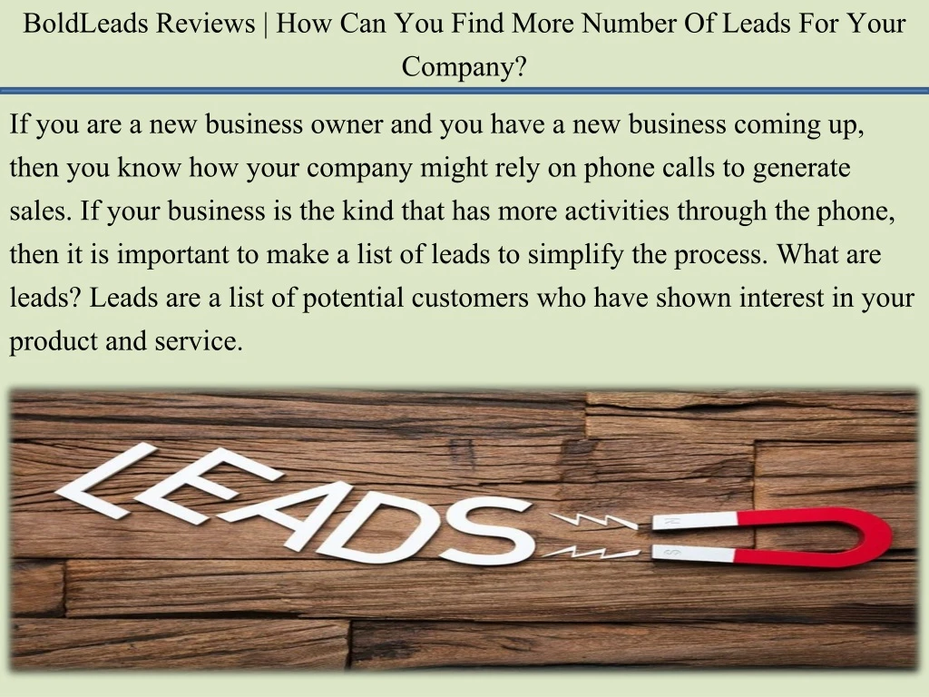 boldleads reviews how can you find more number