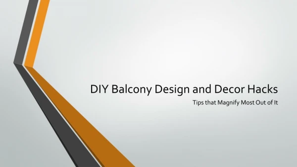 DIY Balcony Decoration Ideas | A Minute Watch Only