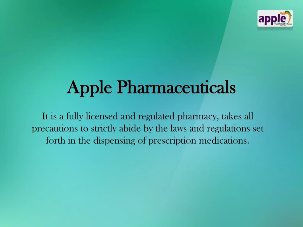 apple pharmaceuticals