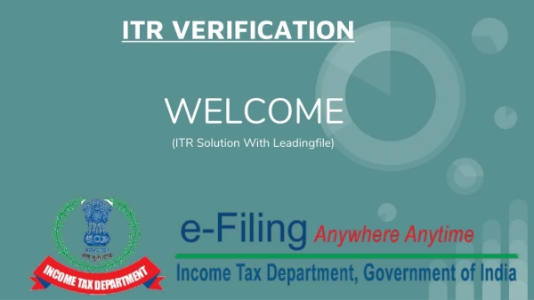 Revealed Guide On E-Verify ITR Through E-mail ID & Mobile Number