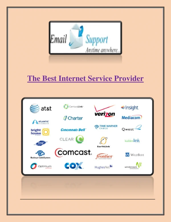 Best Internet Service Provider