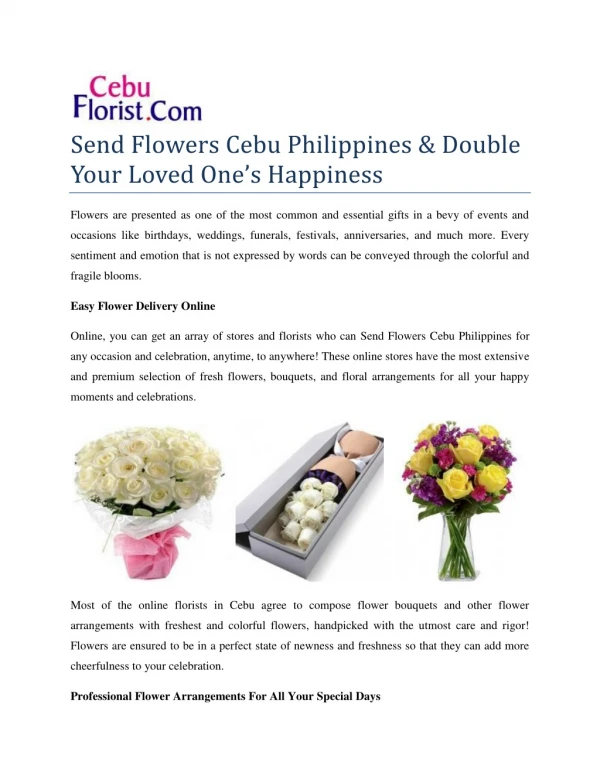 deliver flowers in cebu philippines