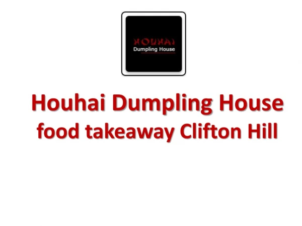 Asian Food Delivery and Italian takeaway - Houhai Dumpling House.