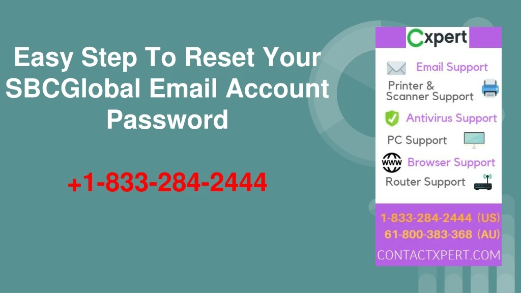 easy step to reset your sbcglobal email account password 1 833 284 2444